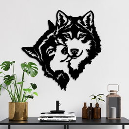 Wallity its Love Escultura de Pared de Metal Negra
